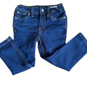 SALE Buffalo David Bitton‎ Boys Jeans 3T Dark Wash Adjustable Waist Max Skinny